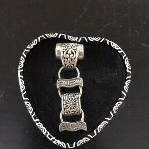 Deadstock Vintage Sarda 925 Sterling Silver Pendant New Old Stock Movement Flex